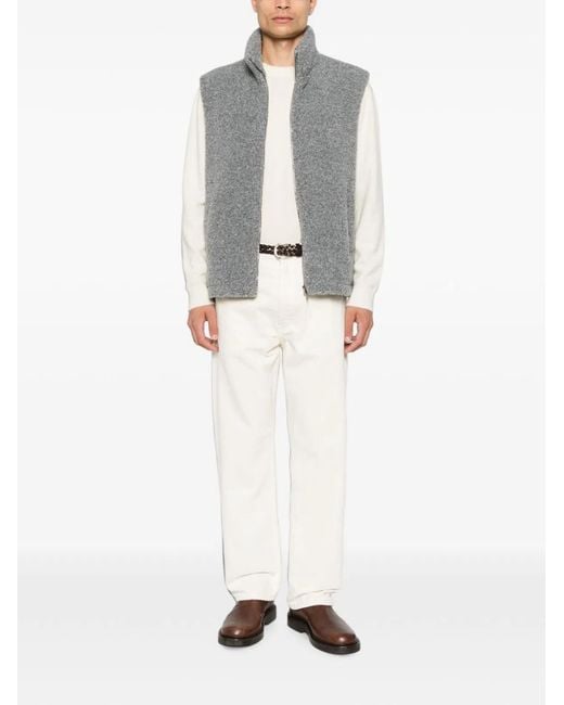 Herno Gray High Neck Sleeveless for men