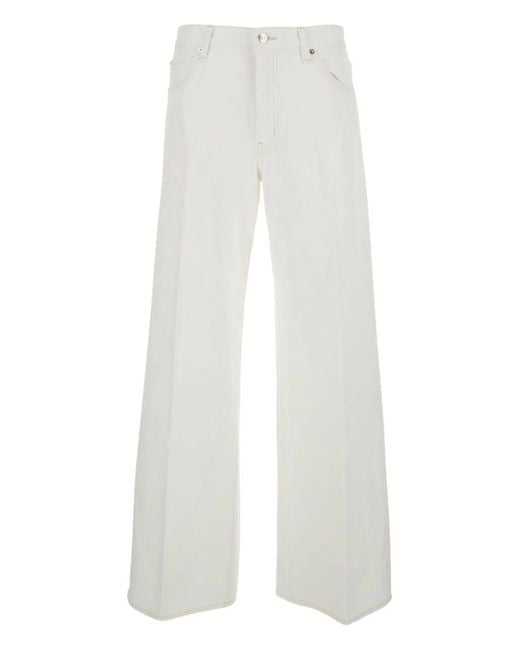 FRAME White Cotton Jeans