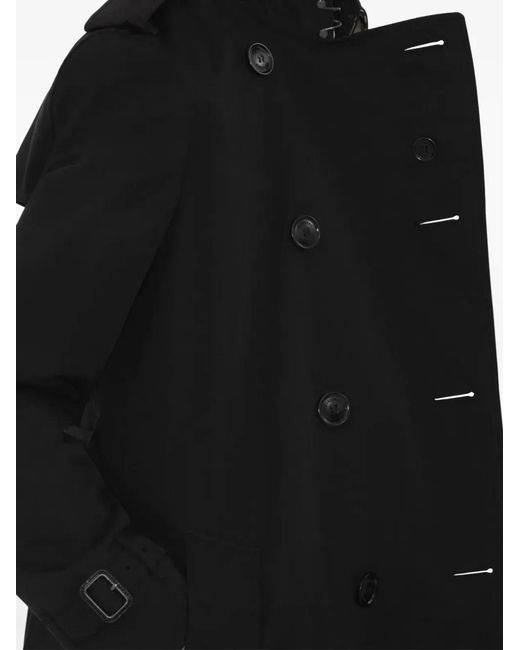 Burberry Black Chelsea Cotton Trench Coat