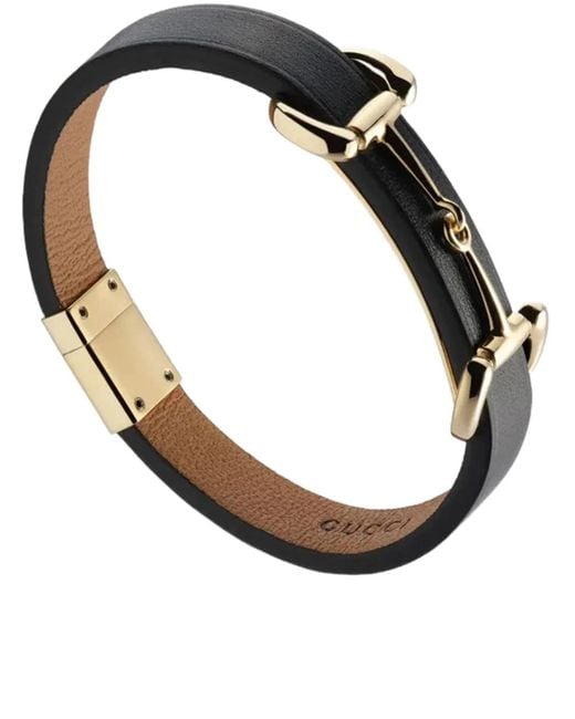 Gucci Brown Leather Bracelet