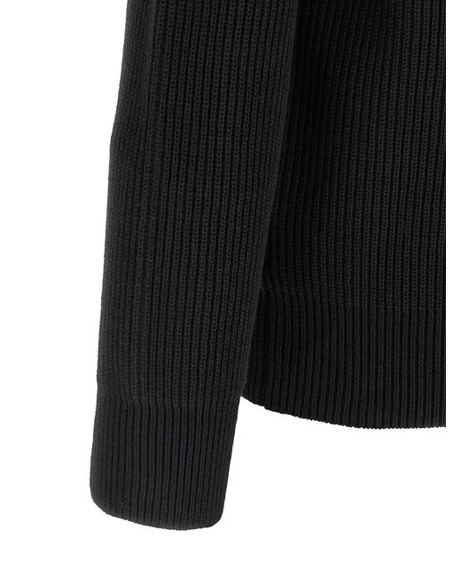 Rivvia Projects Black Polo Sweater for men