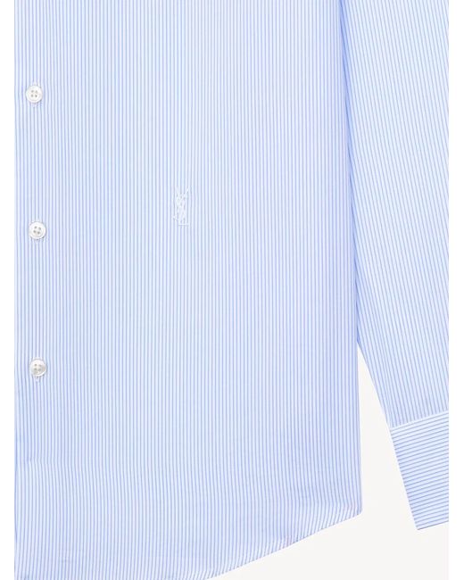 Saint Laurent Gray Classic Nude Cotton Shirt for men