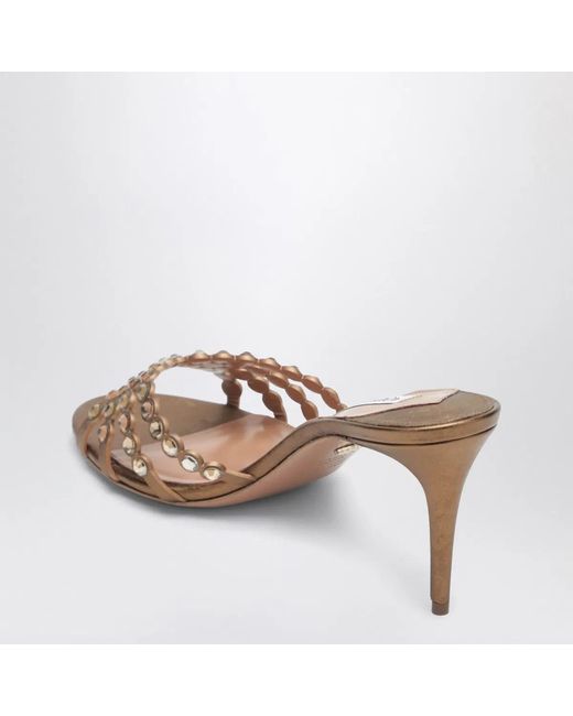 Aquazzura Brown Tequila Sandals 75Mm