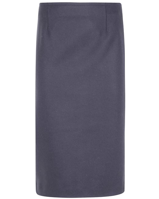 MM6 by Maison Margiela Blue Midi Skirt