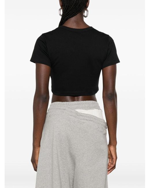 The Attico Black Logo Cotton T-Shirt