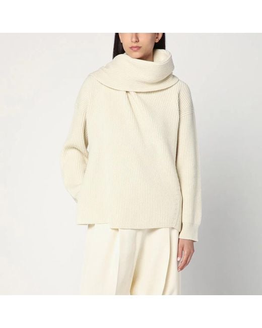 Jil Sander Natural Ivory Sweater