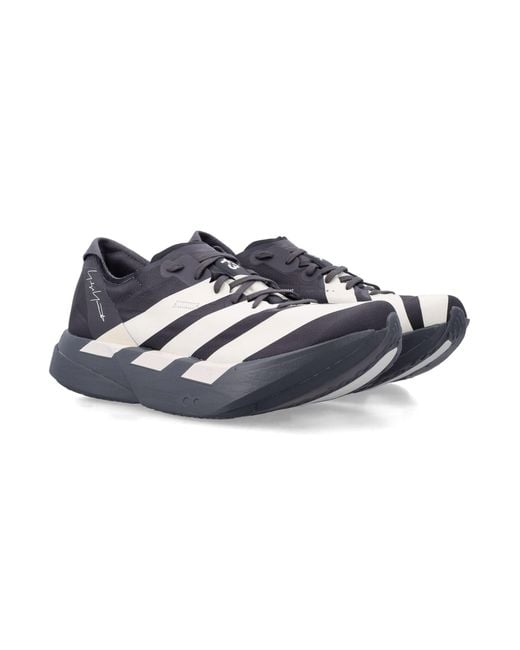 Y-3 Blue Adios Pro 4 Black Sneakers for men