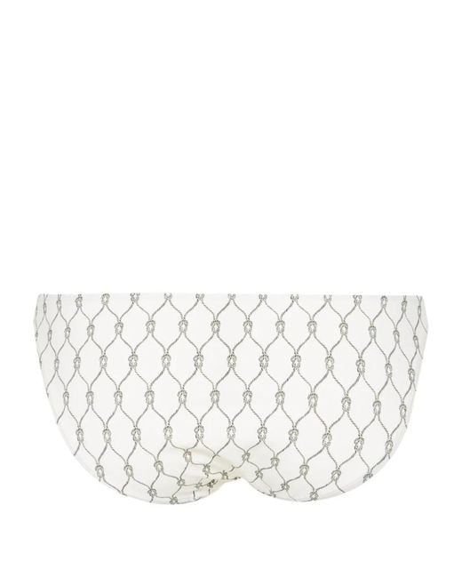 Tory Burch White Bikini Briefs