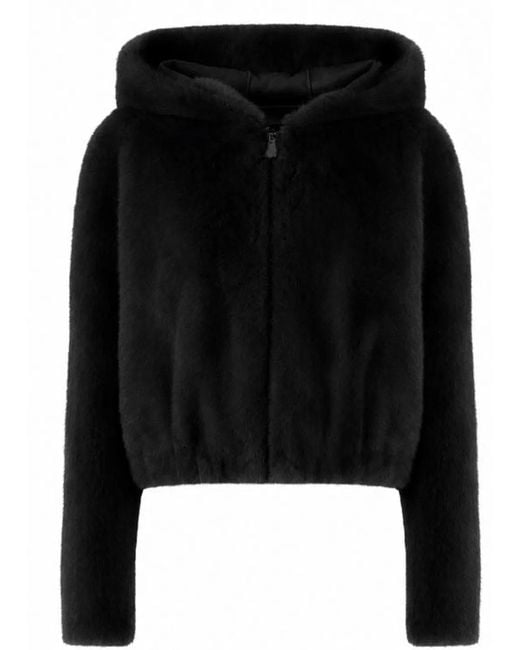 Pinko Black Polyester Winter Coat