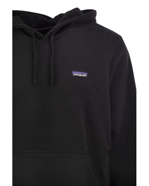 Patagonia Black P-6 Label Uprisal Hoodie for men