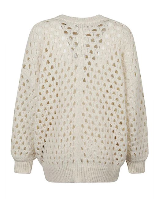 Isabel Marant White Fane Wool Jumper