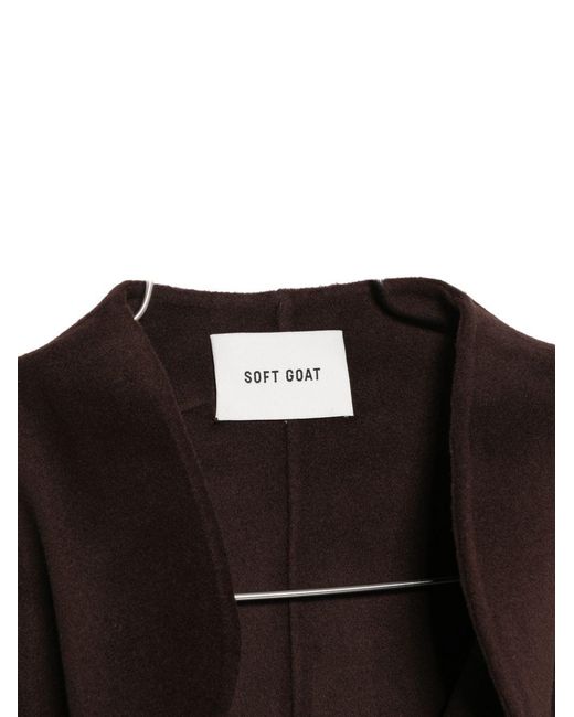 Soft Goat Black Wool Cape