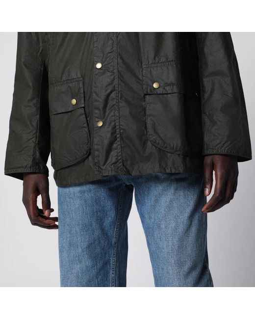 Barbour Black Lightweight Waxed Ashby Jacket for men