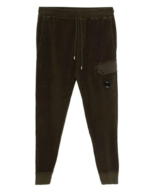 C P Company Black C.P.Company Ivy Cotton Pants for men