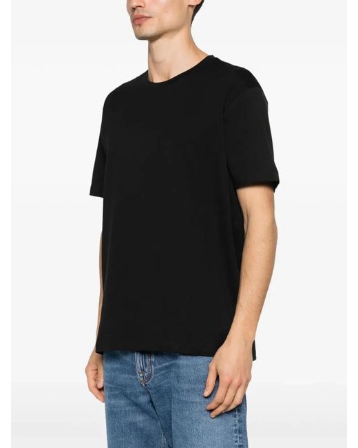 Paul & Shark Black Paul & Shark Logo-Print Lightweight Cotton Jersey T-Shirt for men