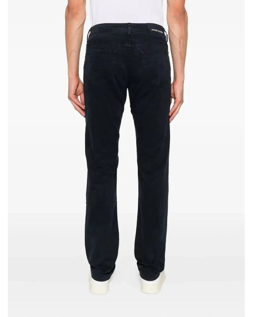 Jacob Cohen Black "Pant 5 Pockets Slim Fit Bard Tr" Trousers for men