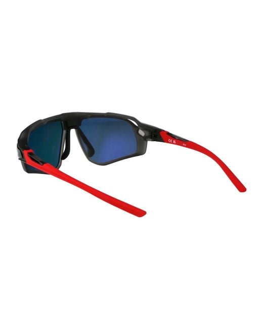 Nike Red W/ Mirror Matte Anthracite Acetate Sunglasses