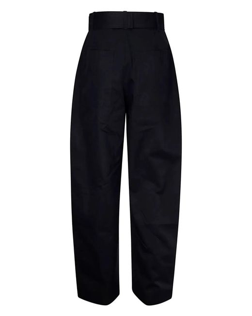 Studio Nicholson Blue Belted Round Leg Pant