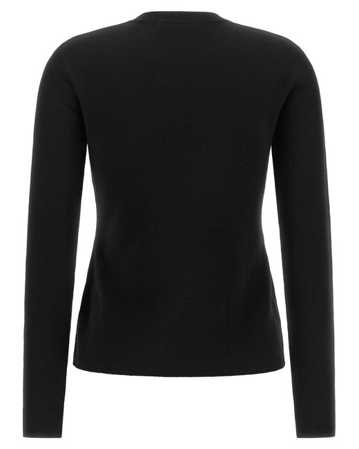 Max Mara Black 'Manto' Sweater With Embossed Logo