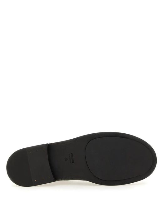 Uma Wang Black Textured Leather Ankle Boot for men