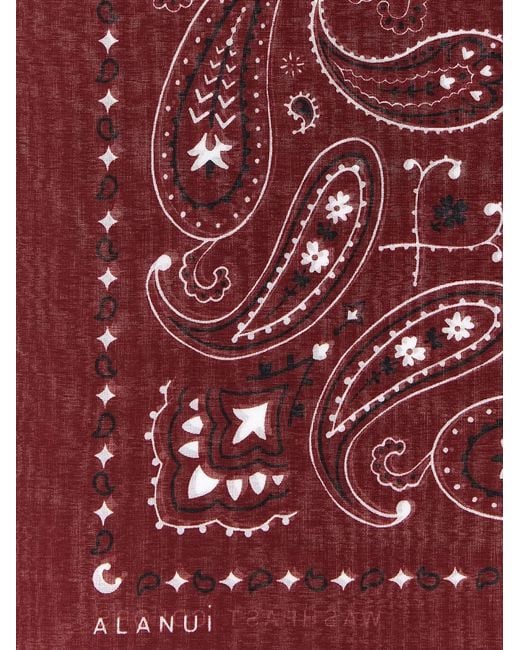 Alanui Red Bandana Paisley