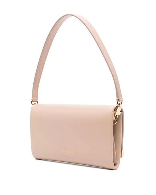 Dolce & Gabbana Pink Dolce & Gabbana Powder Leather Marlene Clutch