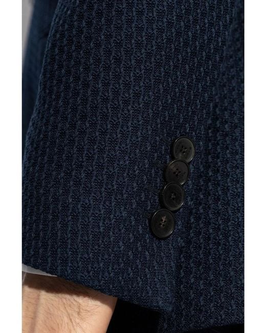 Etro Blue Roma Jersey Jacket for men