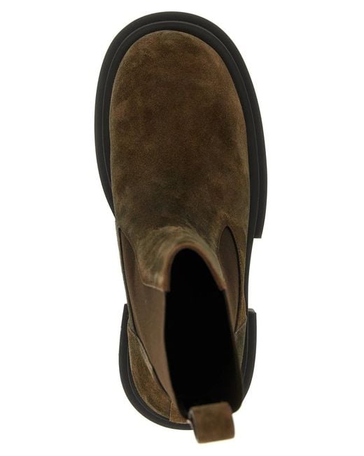 Rick Owens Brown 'Beatle Bogun' Ankle Boots for men