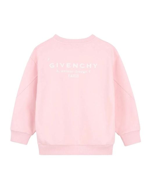 Givenchy Pink Felpa Con Logo