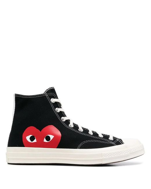 COMME DES GARÇONS PLAY White Chuck Taylor High-Top Sneakers