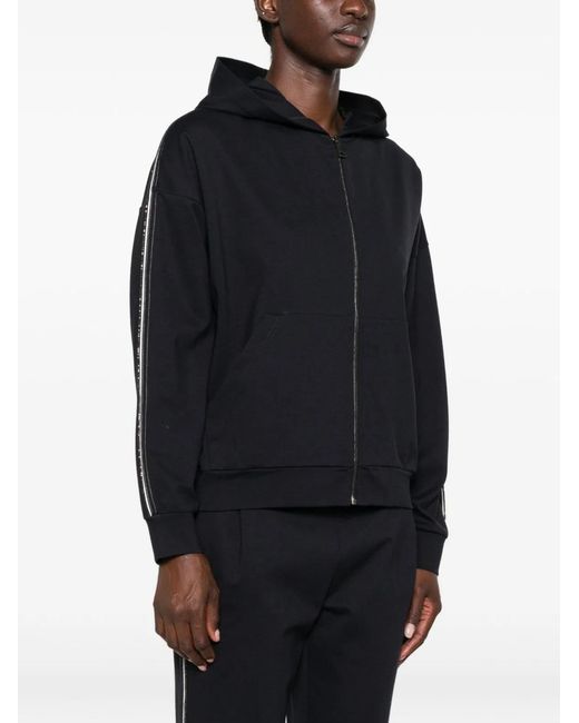 Fabiana Filippi Black Zipped Hoodie
