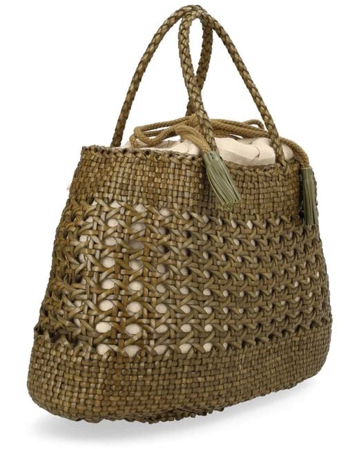 Dragon Diffusion Metallic Leather Shoulder Bag
