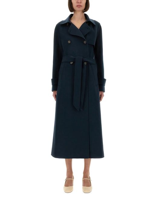 Max Mara Blue S Max Mara Sem Coat