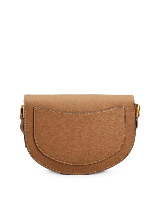 Tod's Brown T Signature Mini Leather Shoulder Bag