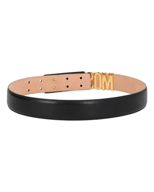 Moschino Couture Natural Cintura Con Logo