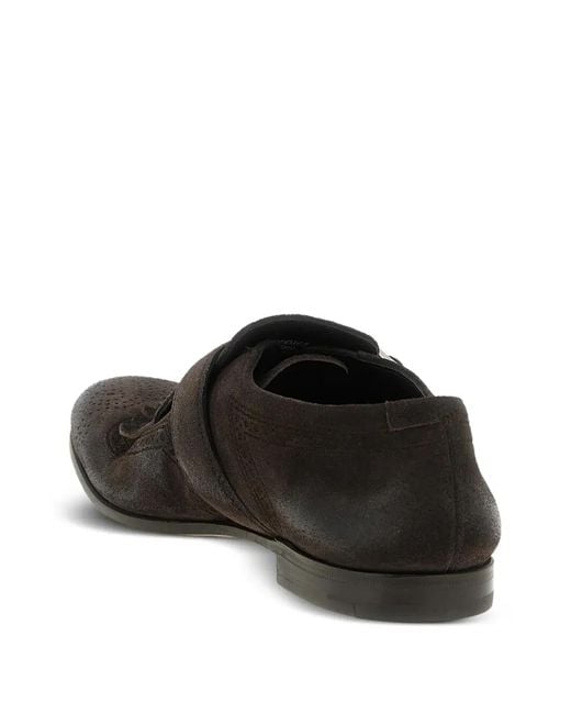 Church's Black Oxford Shoes With Buckle for men