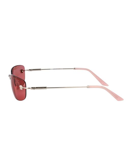 Versace Red Metal Sunglasses