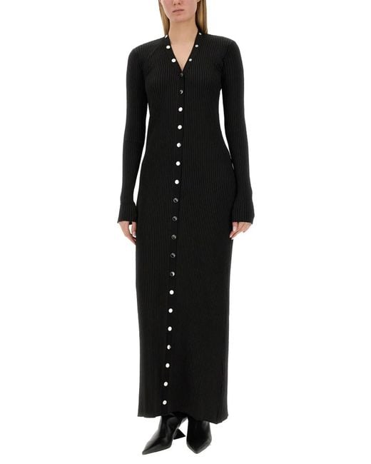 The Attico Black Knit Dress