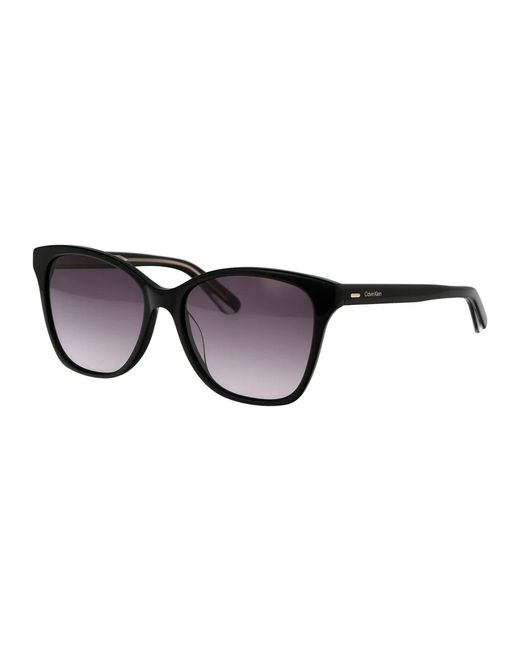 Calvin Klein Brown Acetate Sunglasses