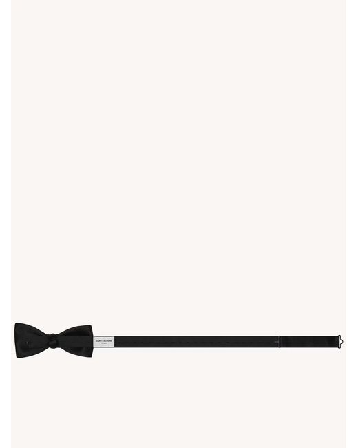 Saint Laurent Black Silk Bow Tie for men