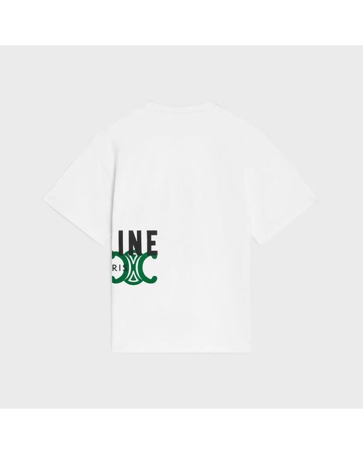 Céline White T-Shirt for men
