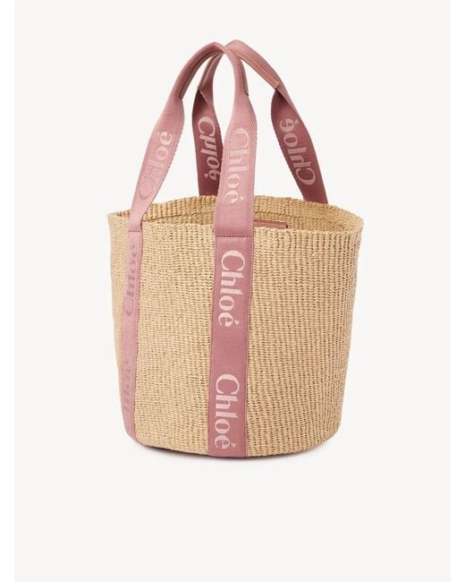 Chloé Pink Large Woody Tote Bag