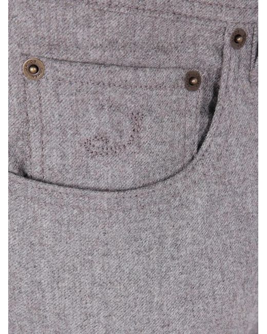 Jacob Cohen Gray "Pant 5 Pockets Slim Fit Bard Rw" Trousers for men
