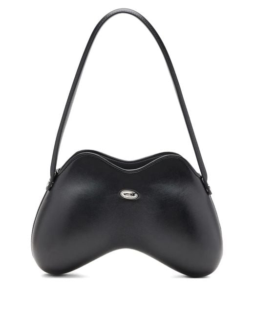 DIESEL Black Polyurethane Shoulder Bag