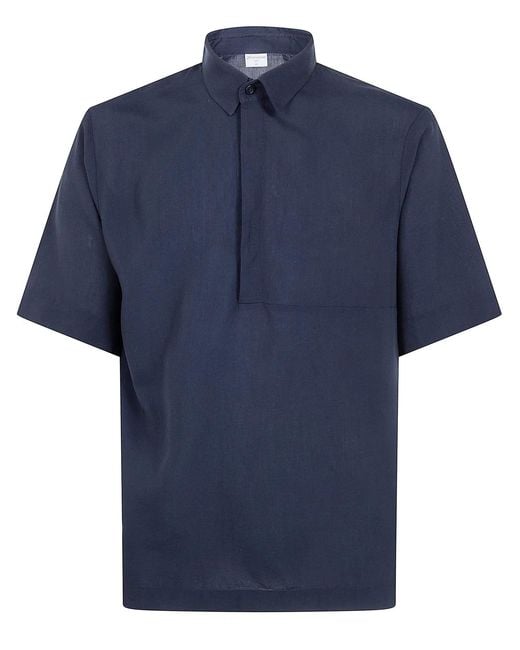 Houdini Sportswear Blue "Tree" Polo Shirt for men