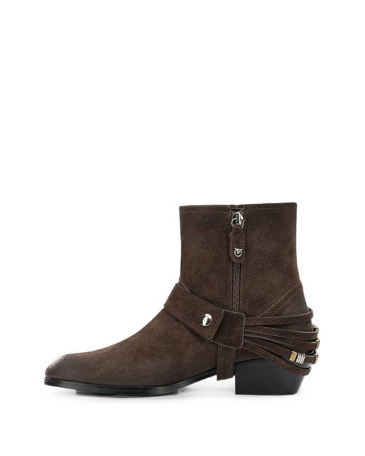 Pinko Brown Dark Leather Shoes