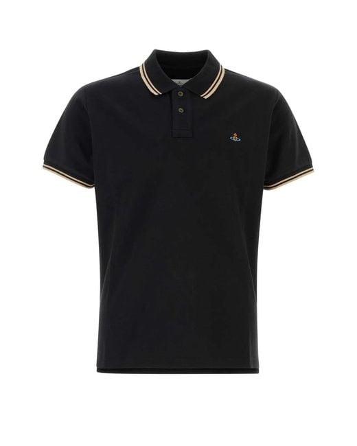 Vivienne Westwood Black Classic Polo for men