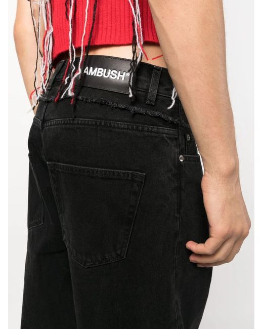 Ambush Black High Waisted Denim Jeans for men