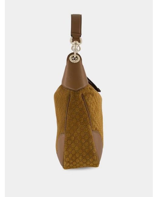 Gucci Brown Suede Medium B Shoulder Bag