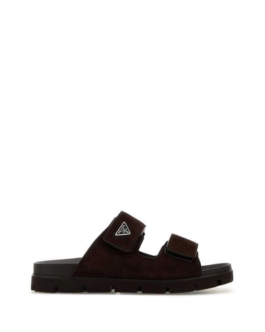 Prada Black Slippers for men